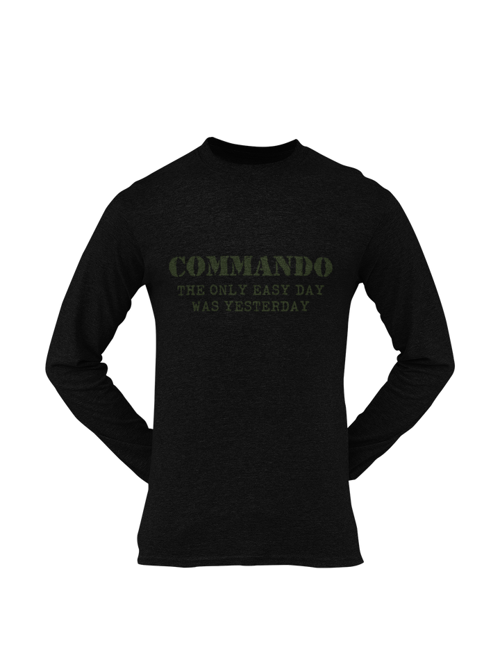 Commando T-shirt - Commando - The Only Easy Day Was Yesterday (Men)