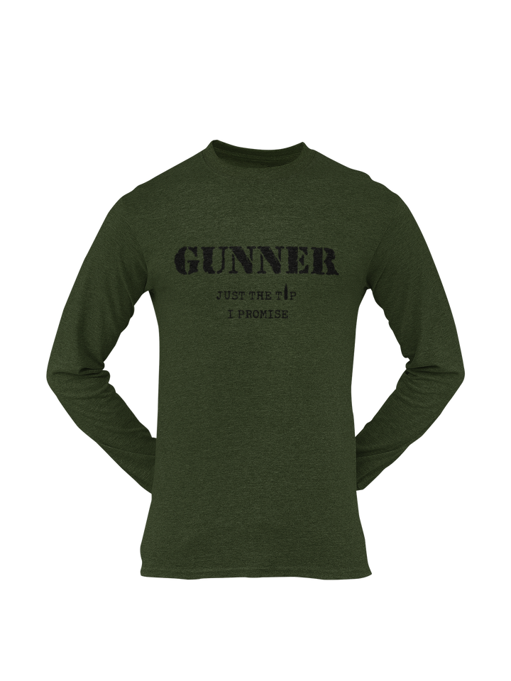 Gunner T-shirt – Just the Tip, I Promise (Men)