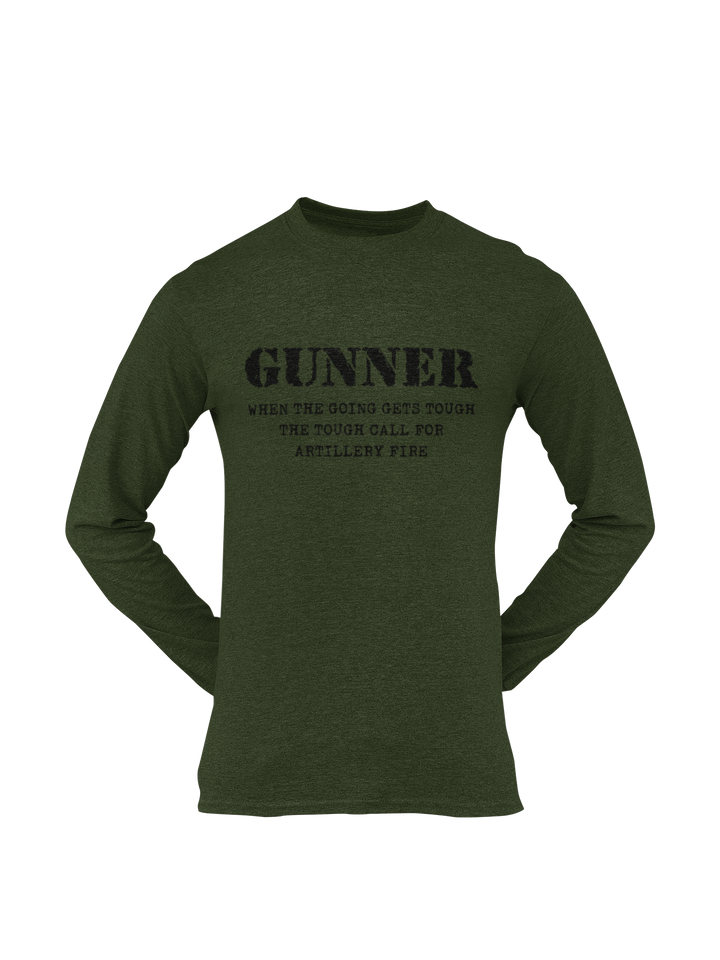 Gunner T-shirt - When the Going Gets Tough..... (Men)
