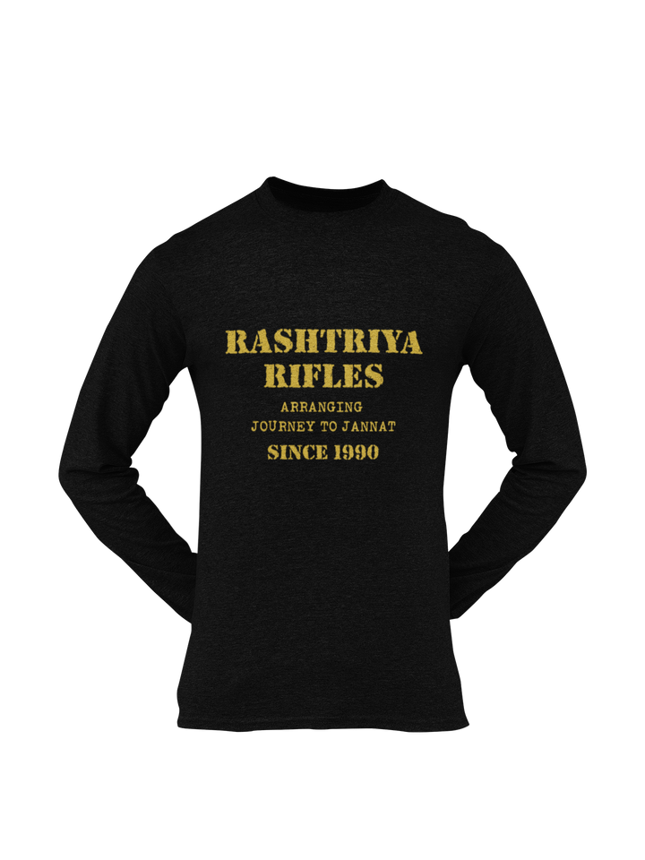 Rashtriya Rifles T-shirt - Arranging Journey to Jannat..... ( Men)