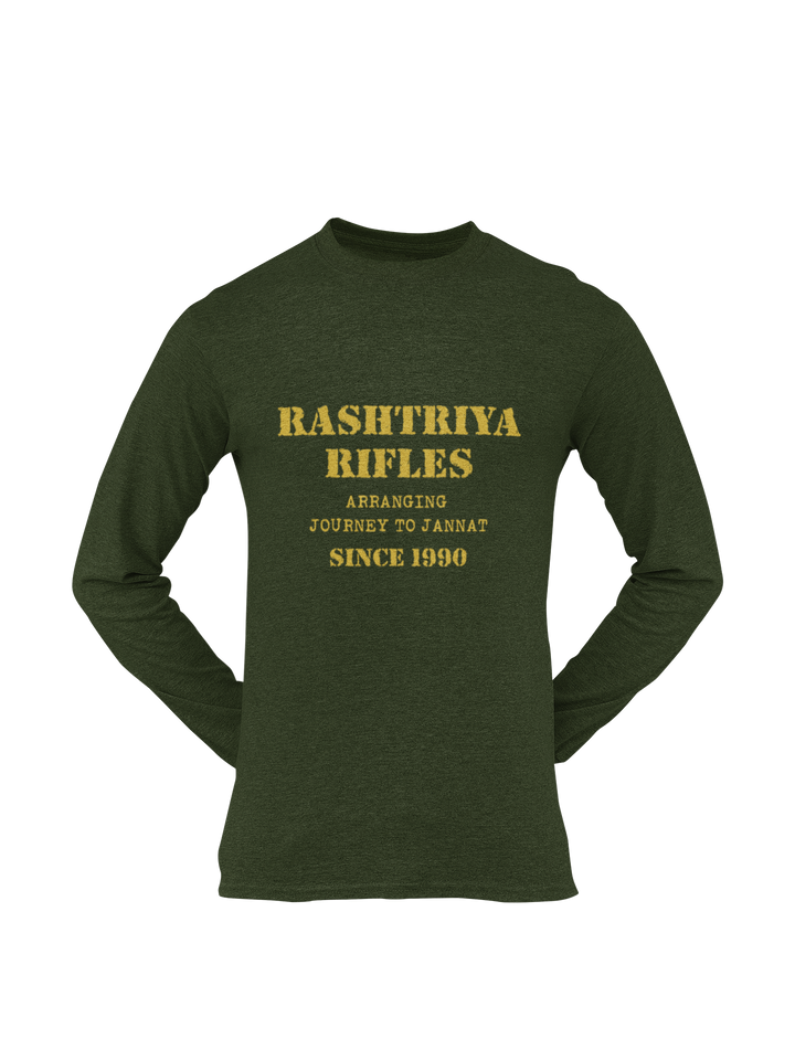 Rashtriya Rifles T-shirt - Arranging Journey to Jannat..... ( Men)