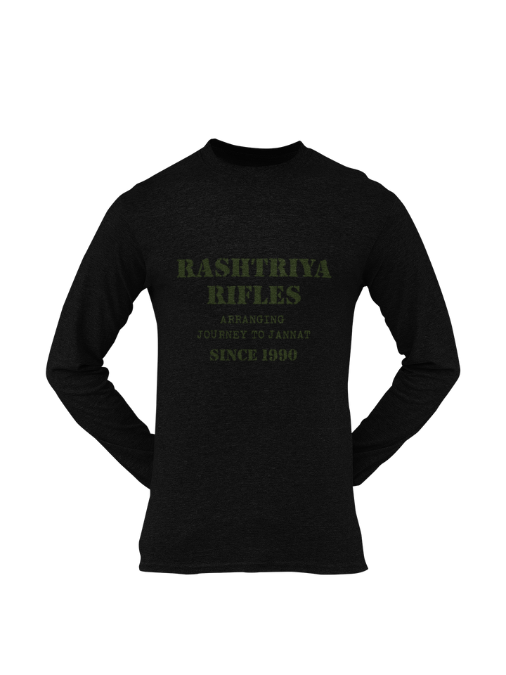 Rashtriya Rifles T-shirt - Arranging Journey to Jannat..... ( Men)