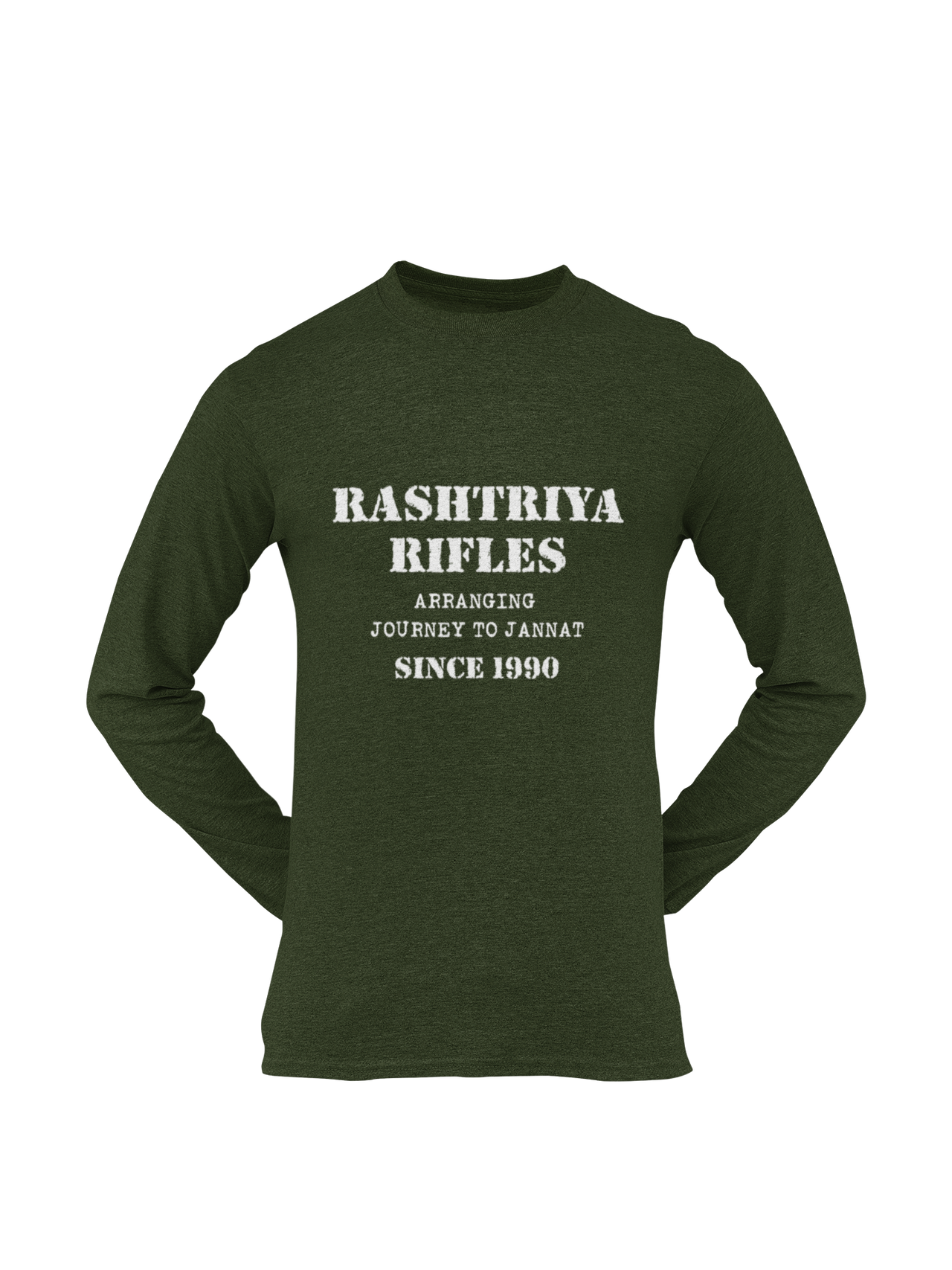 Rashtriya Rifles T-shirt - Arranging Journey to Jannat..... ( Men)