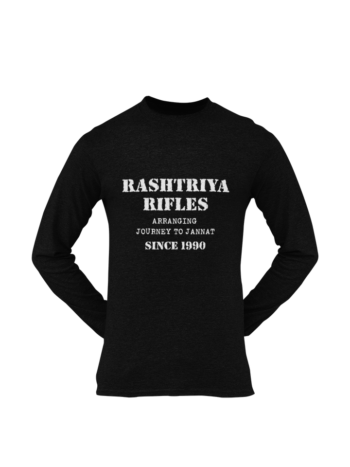 Rashtriya Rifles T-shirt - Arranging Journey to Jannat..... ( Men)
