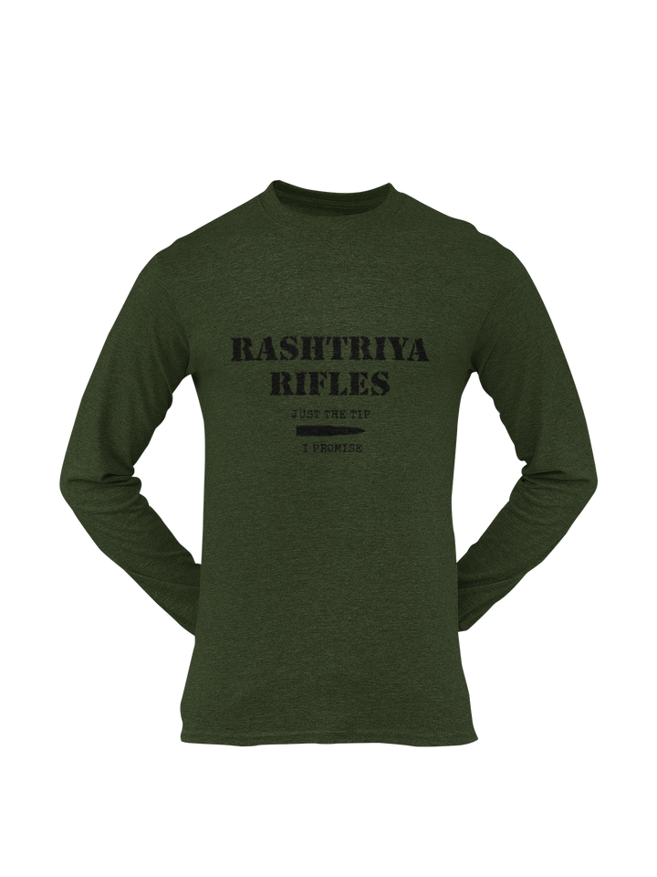 Rashtriya Rifles T-shirt - RR Just the Tip, I Promise ( Men)