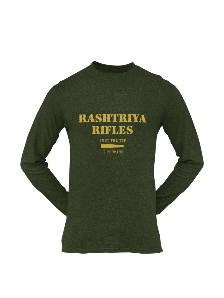 Rashtriya Rifles T-shirt - RR Just the Tip, I Promise ( Men)