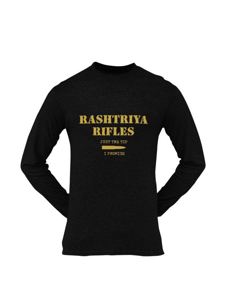 Rashtriya Rifles T-shirt - RR Just the Tip, I Promise ( Men)