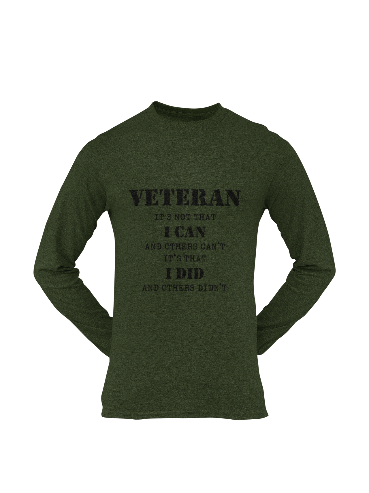 Military T-shirt - Veteran, It's Not That I Can and Others Can't..... (Men)