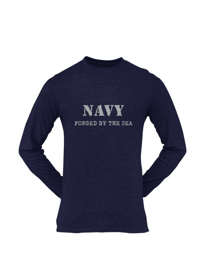 Navy T-shirt - Navy, Forged By The Sea (Men)