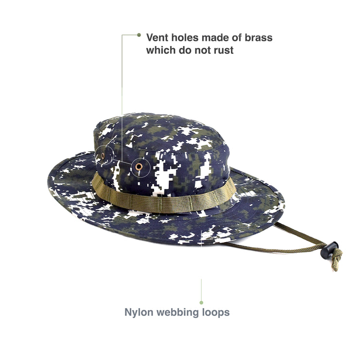 Military Boonie Hat - Indian Navy Digital Camouflage