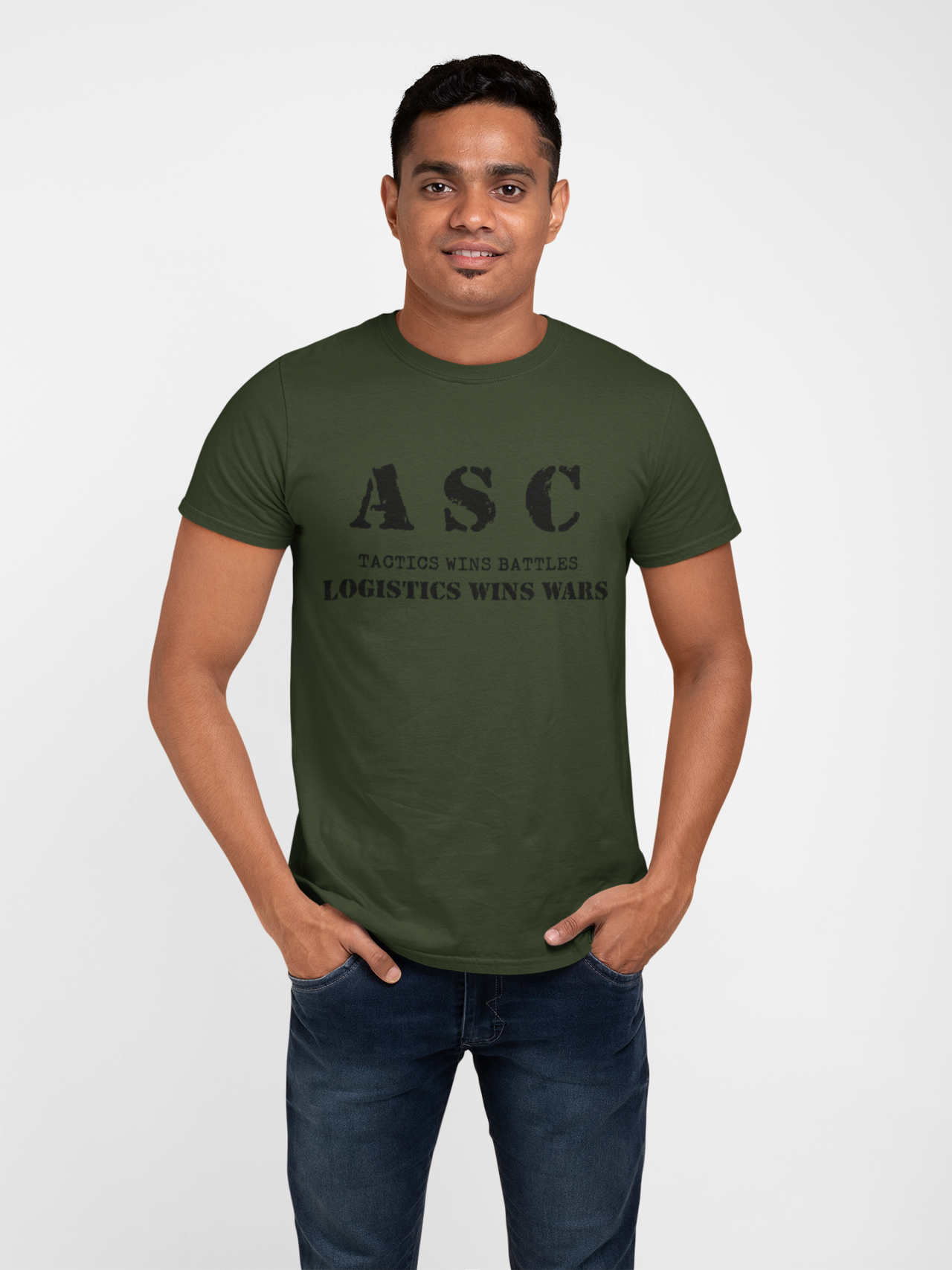 ASC T-shirt - ASC, Tactics Wins Battles, Logistics Wins Wars (Men)