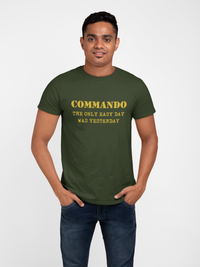 Thumbnail for Commando T-shirt - Commando - The Only Easy Day Was Yesterday (Men)