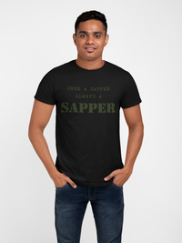 Thumbnail for Sapper T-shirt - Once a Sapper, Always a Sapper (Men)