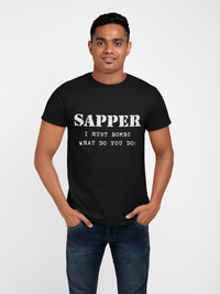 Thumbnail for Sapper T-shirt - I Hunt Bombs (Men)