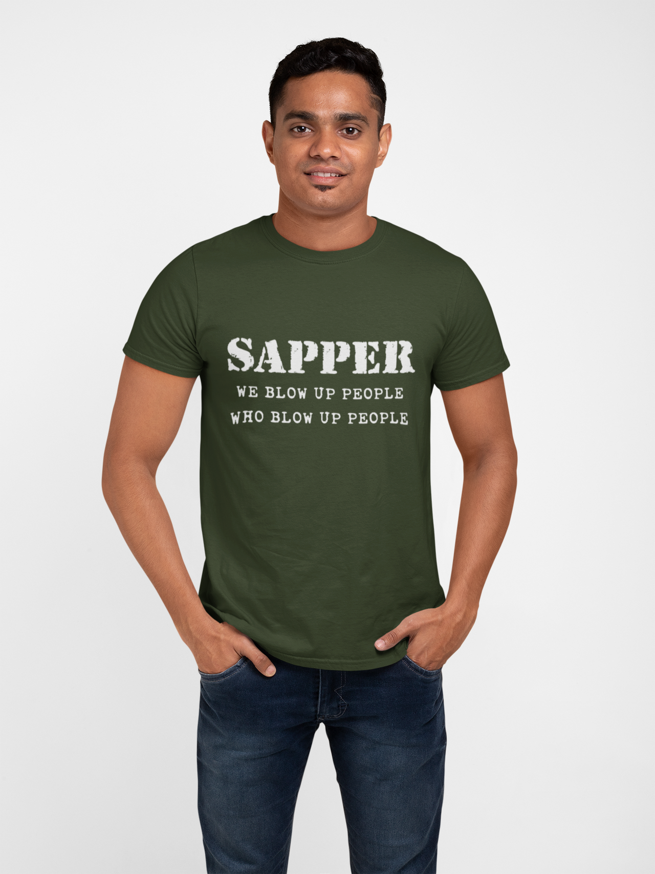Sapper T-shirt - We Blow Up People, Who Blow Up People (Men)