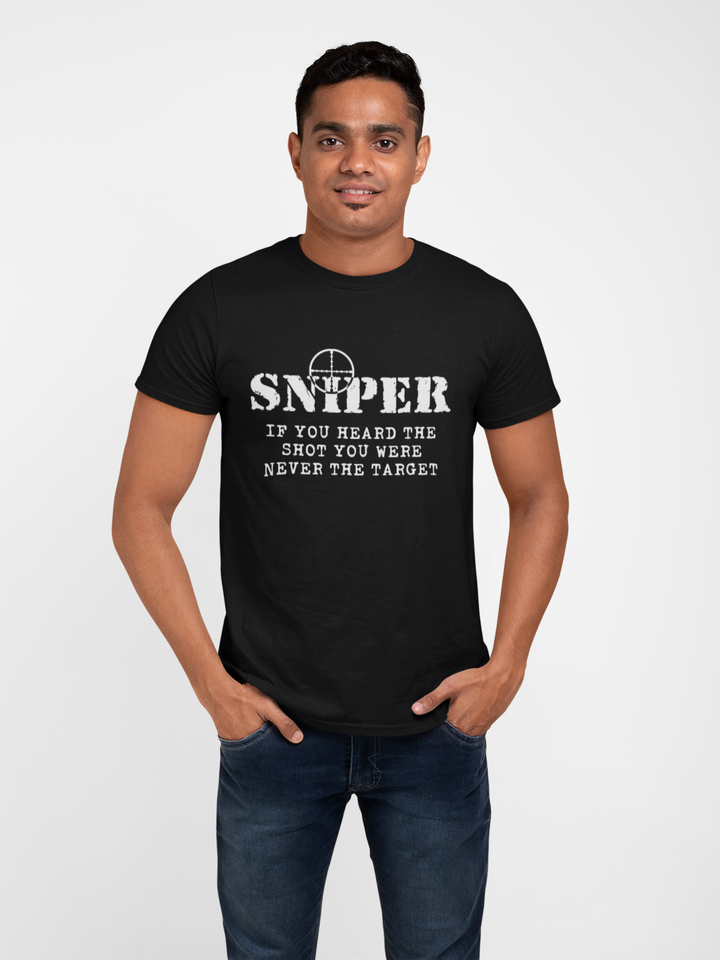 Sniper T-shirt - Sniper, If You Heard The Shot..... (Men)