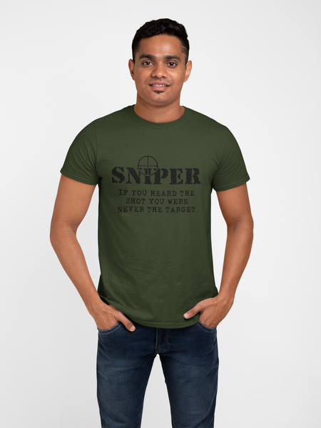 Sniper Waiting Step Only One Come Guy One Shot One Kill - T Shirt #5933