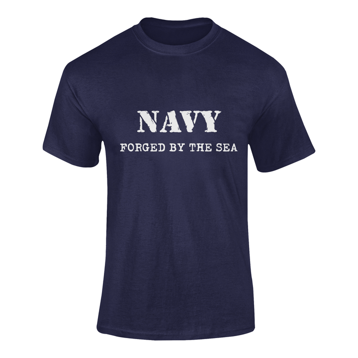 Navy T-shirt - Navy, Forged By The Sea (Men)