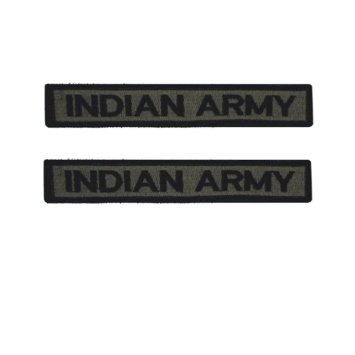 New Indian Army Tape Patch (Set of 2)