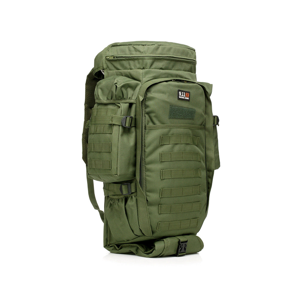 Rucksack with Rifle Case-Olive Green