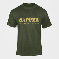 Thumbnail for Sapper T-shirt - You Fear 'Em, We Clear 'Em (Men)