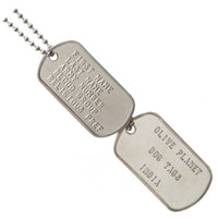Thumbnail for Set Of 2 Personalised Dog Tags - Shiny