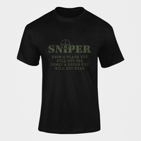 Thumbnail for Sniper T-shirt - Sniper, From a Place You Will Not See..... (Men)