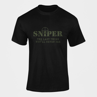 Thumbnail for Sniper T-shirt - Sniper, The Last Thing You'll Never See (Men)
