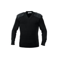 Thumbnail for Sweater G I Style Military V-Neck - Black