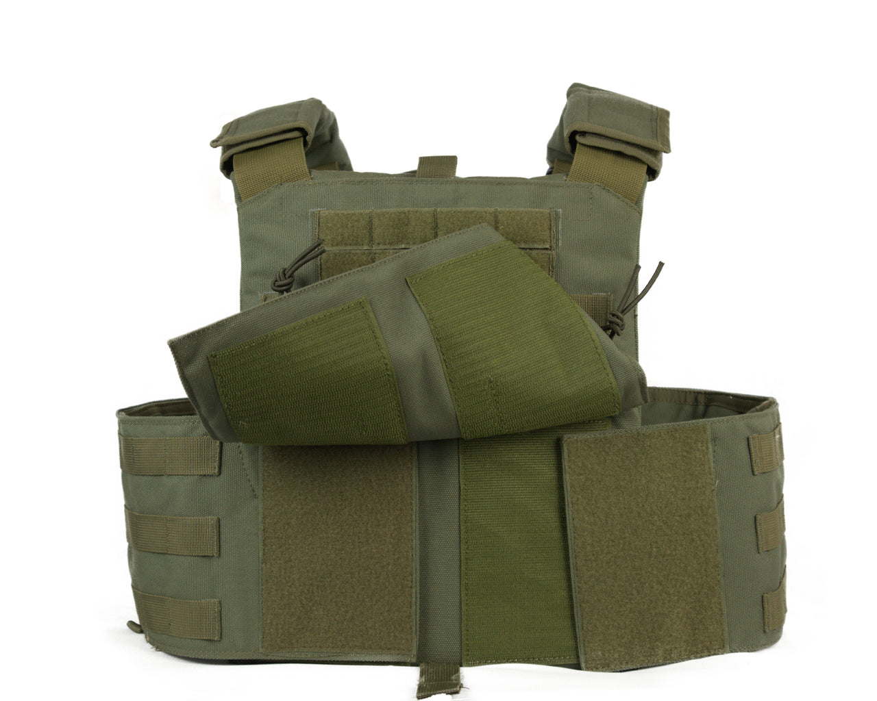 Tactical Bullet Proof Plate Carrier Vest (for Ordnance Issue Plates) - Olive Green