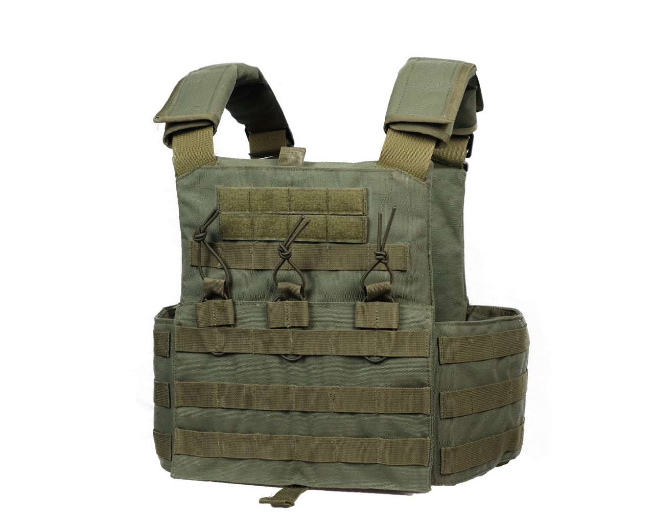 Tactical Bullet Proof Plate Carrier Vest (for Ordnance Issue Plates) - Olive Green