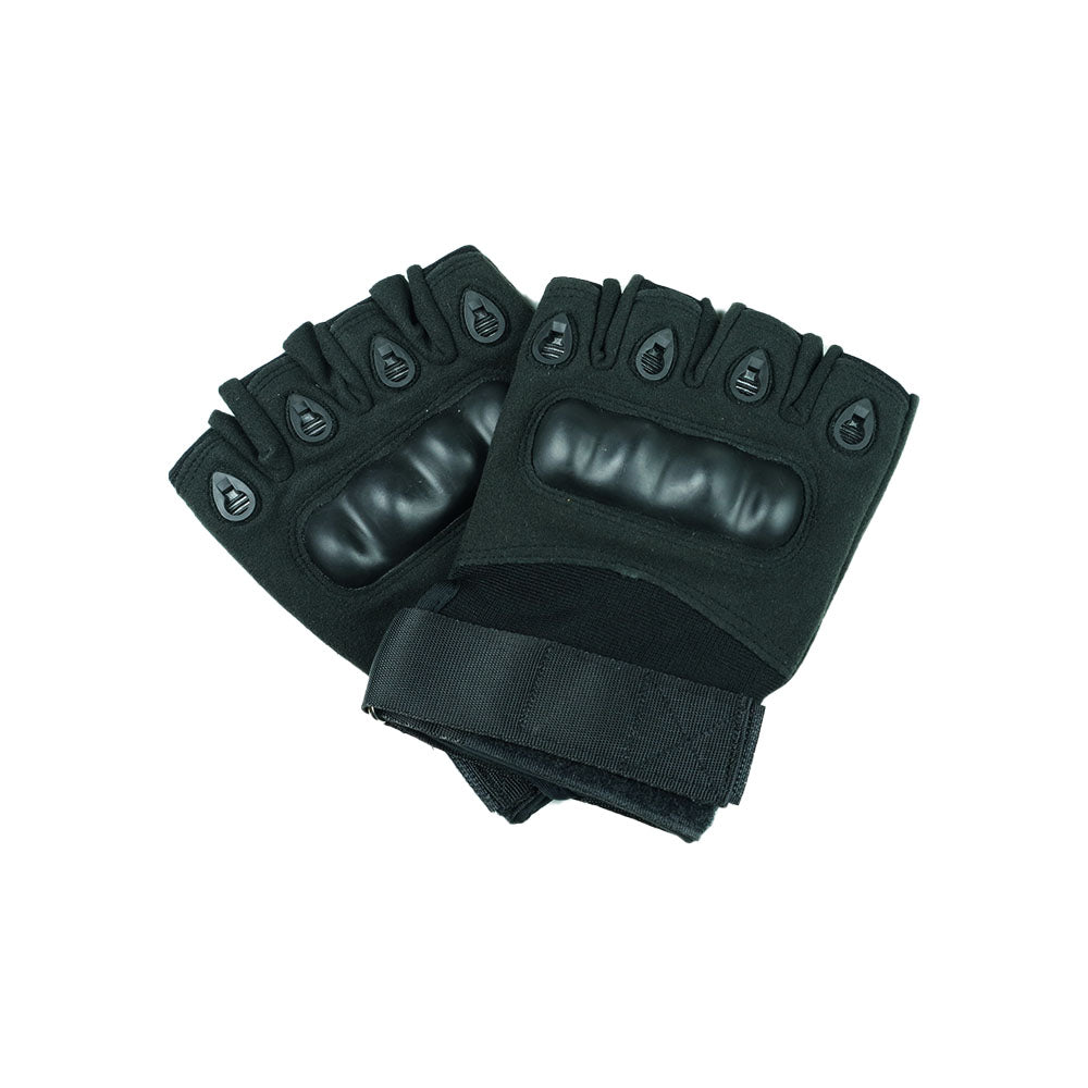 Tactical Fingerless Gloves- Black