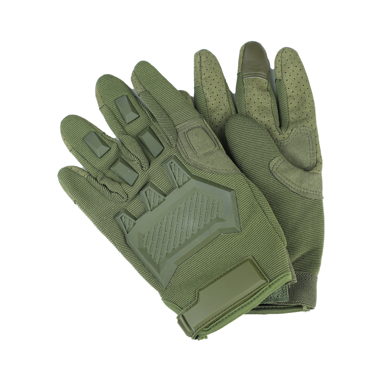 Tactical Full Finger Gloves - Olive Green