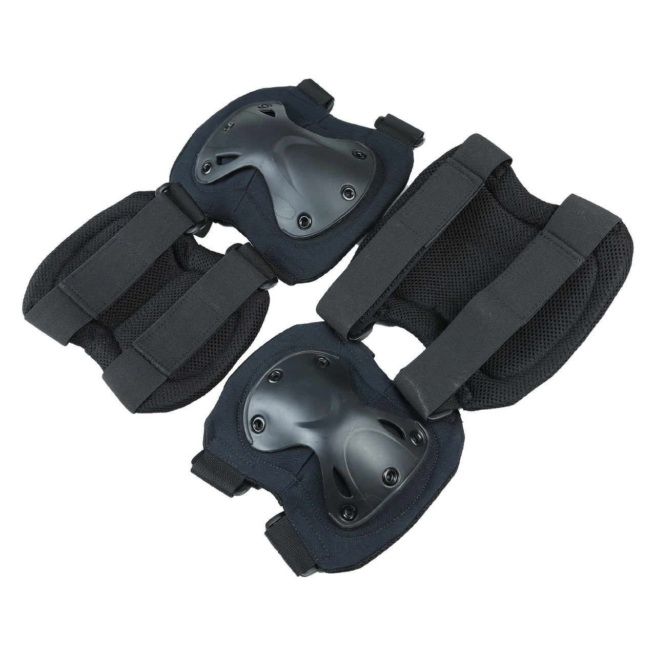 Set of 4 Tactical Knee and Elbow Pads - Black