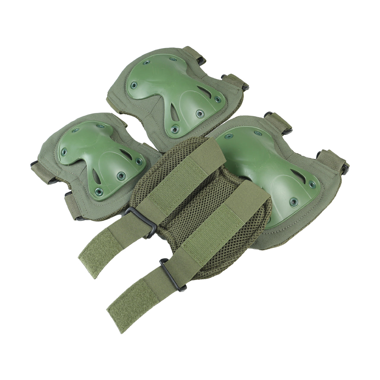 Set of 4 Tactical Knee and Elbow Pads - Olive Green