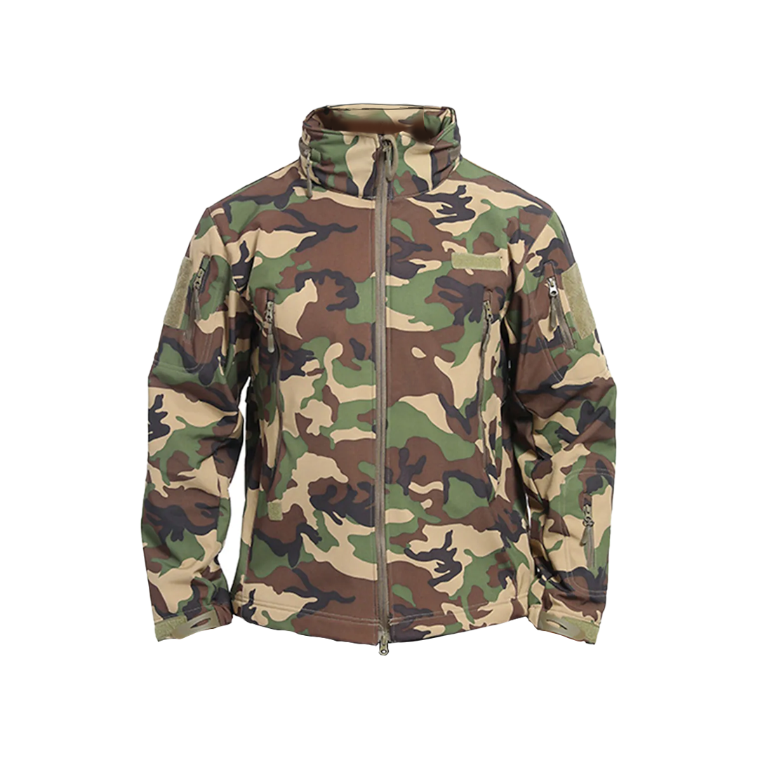 Tactical Softshell Jacket - Woodland Camo