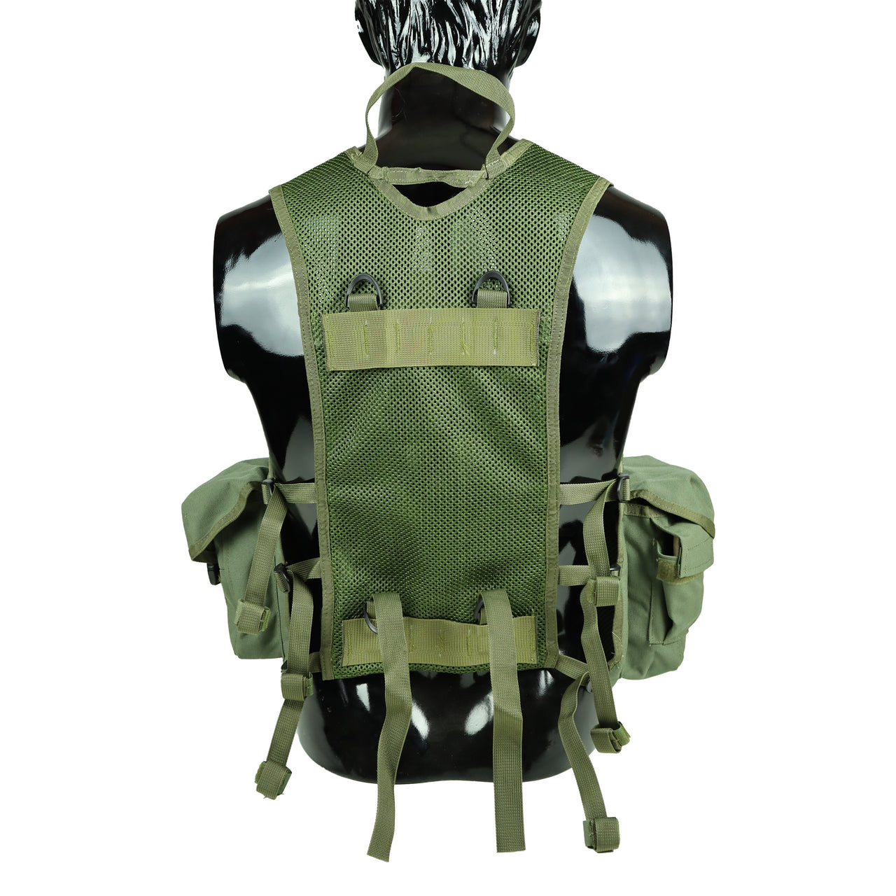 Tactical Vest With Ammunition Pouch - Olive Green