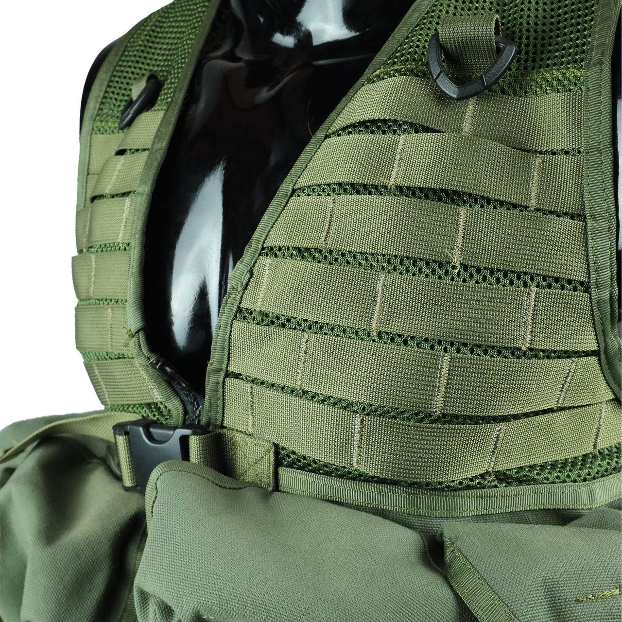 Tactical Vest With Ammunition Pouch - Olive Green