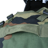 Thumbnail for Tactical Vest With Plate Carrier and Ammunition Pouch - Woodland Camo