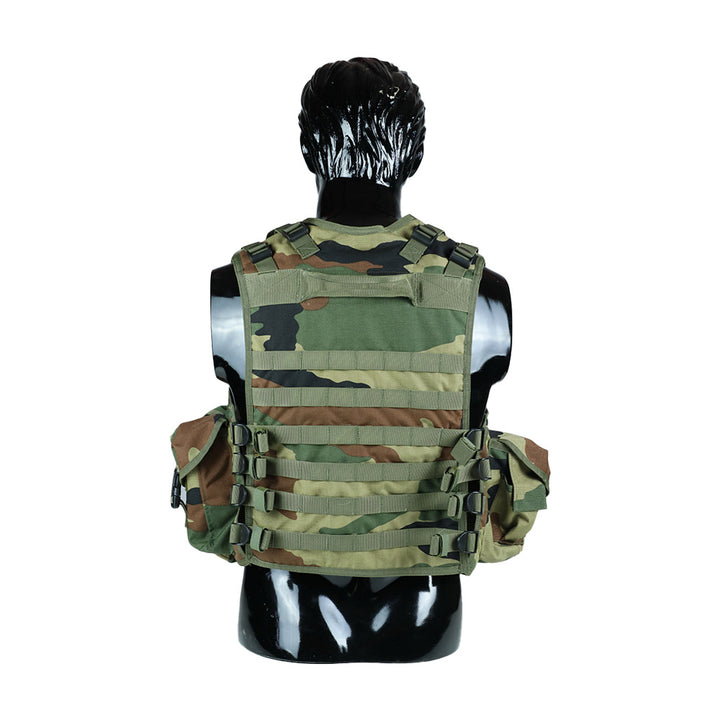 Tactical Vest With Plate Carrier and Ammunition Pouch