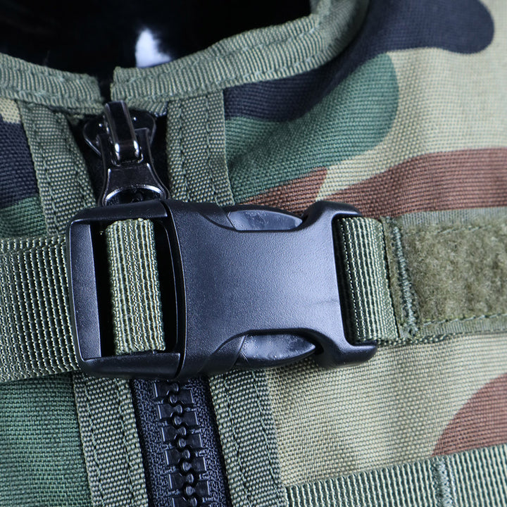 Tactical Vest With Plate Carrier and Ammunition Pouch
