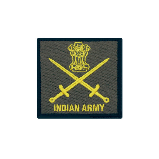 Buy Ecom Trust - Indian Army Logo Batch Brass Ashoka Stambh (8.5 x 9.5 x  2.5 cm, Gold) Online at desertcartINDIA