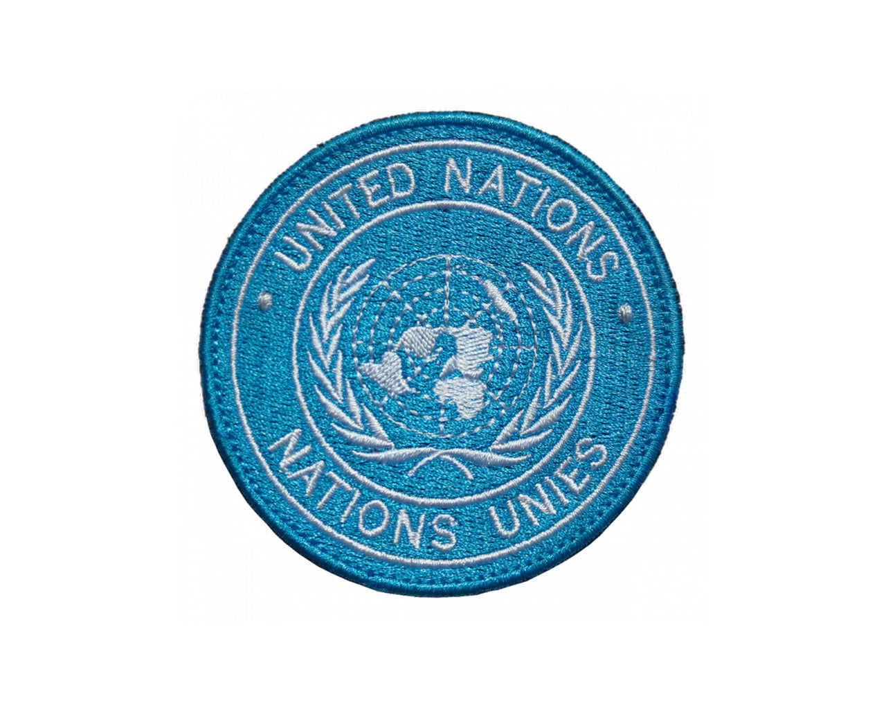 United Nations Logo Patch - 3 Inches Dia