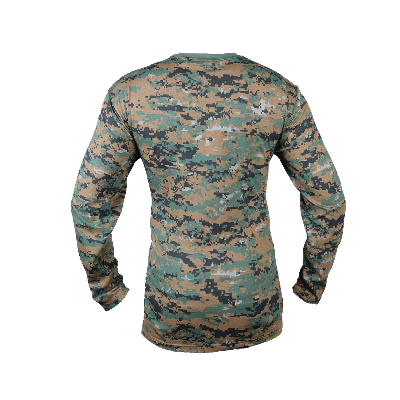 T-shirt-Woodland Digital Camouflage-Full Sleeve